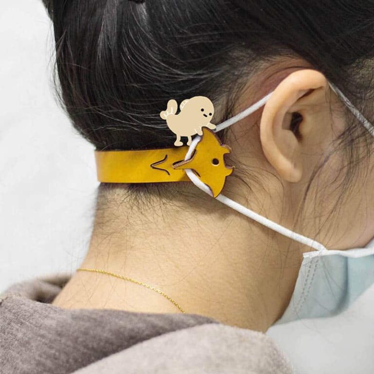 魟魚博士口罩減壓帶鑰匙圈—三入組