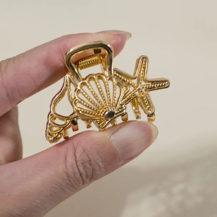 海島金礁髮夾 (2)