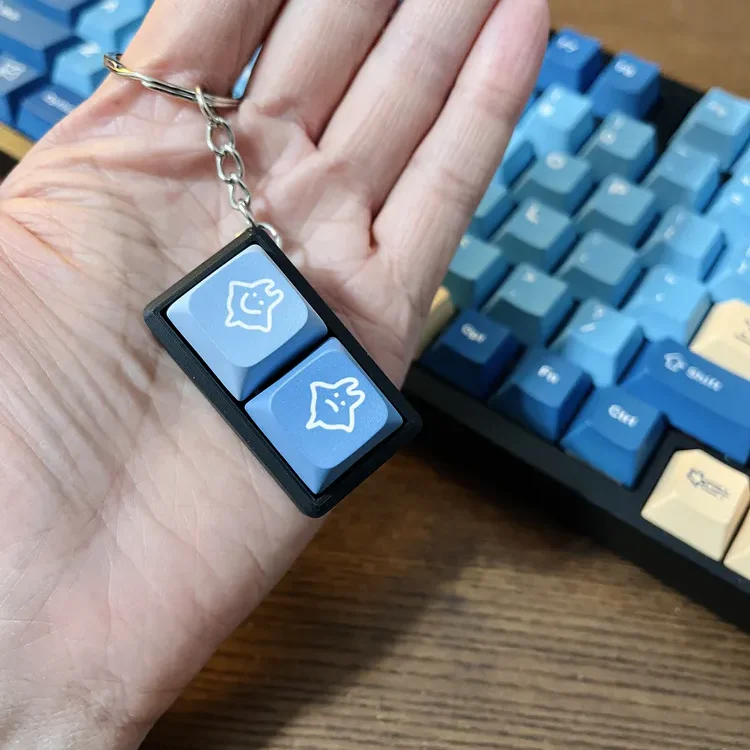 魟魚心情鍵帽吊飾